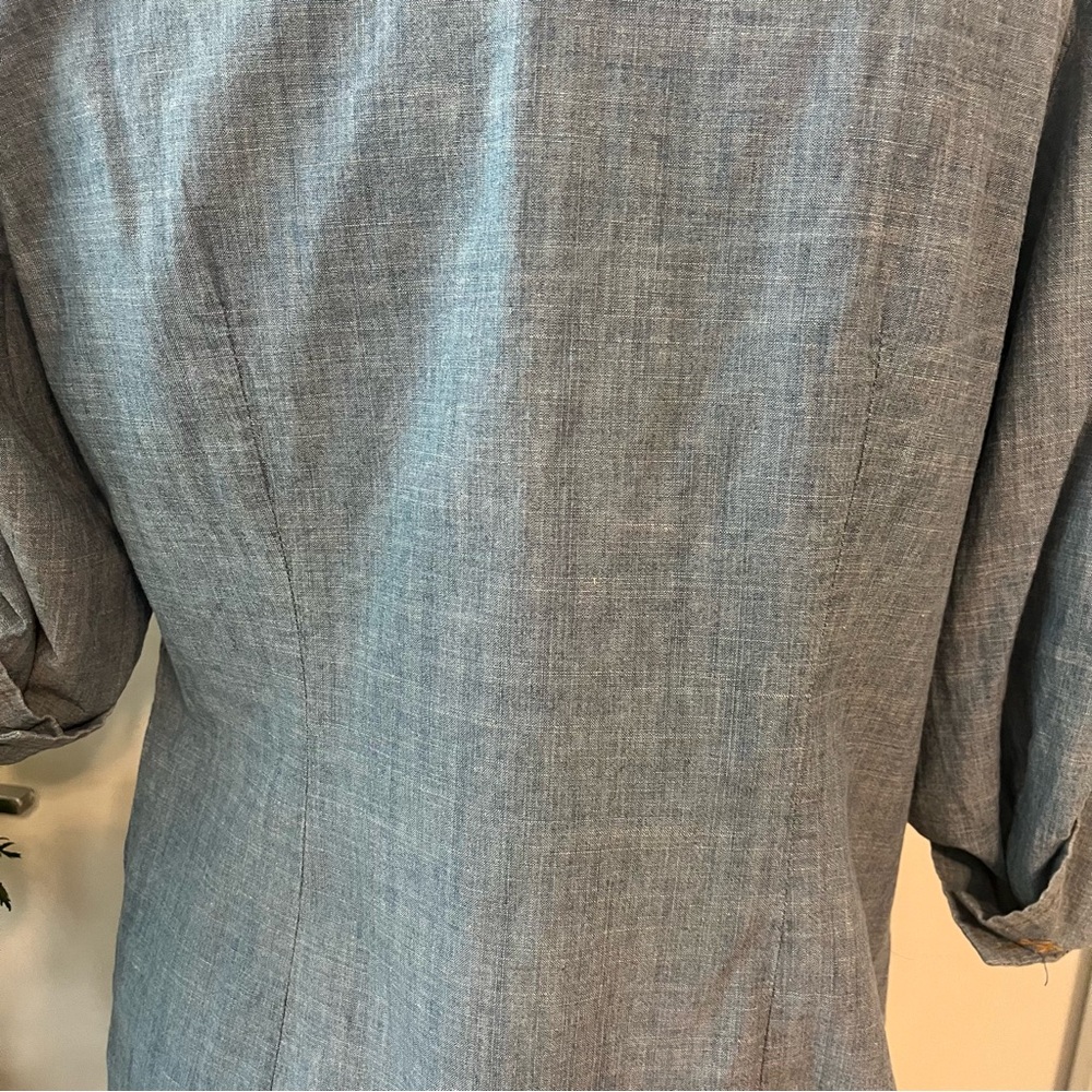 HESTER & ORCHARD NWT Women's Chambray Denim Button Down Size Small - Picture 5 of 7